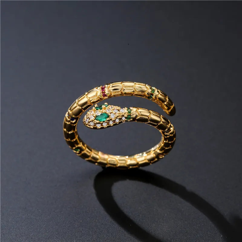 Vintage Gold Snake Ring