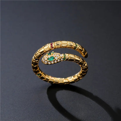 Vintage Gold Snake Ring