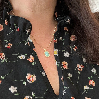 Briella Amazonite Gemstone Necklace-Lydieannejewelry