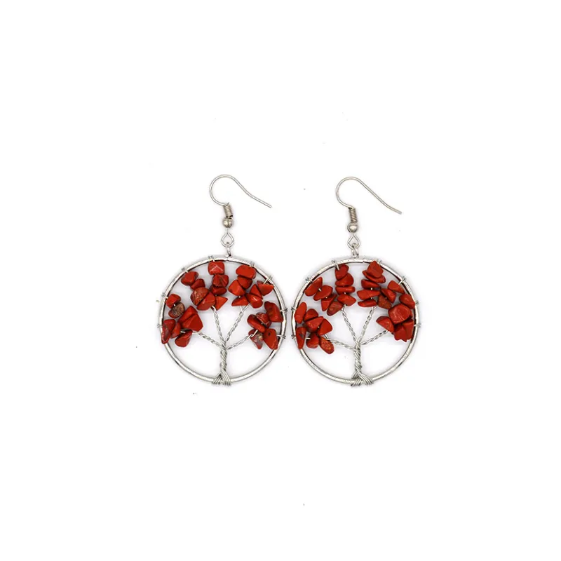 Natural Crystal Wishing Tree Earrings