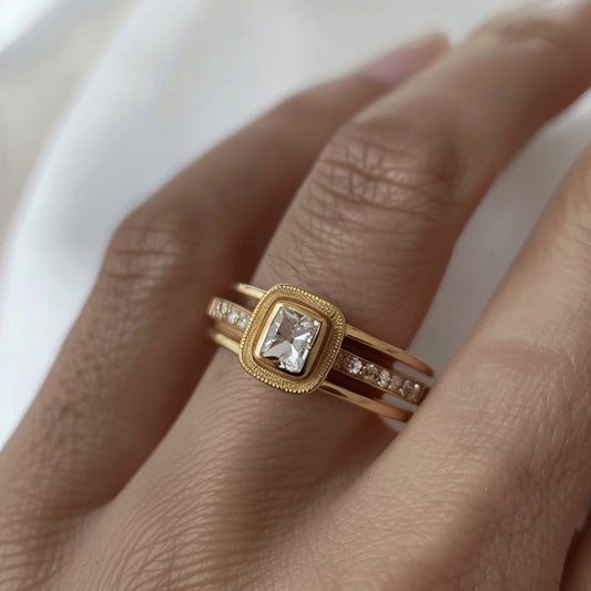 Bright Gold Ring-Lydieannejewelry