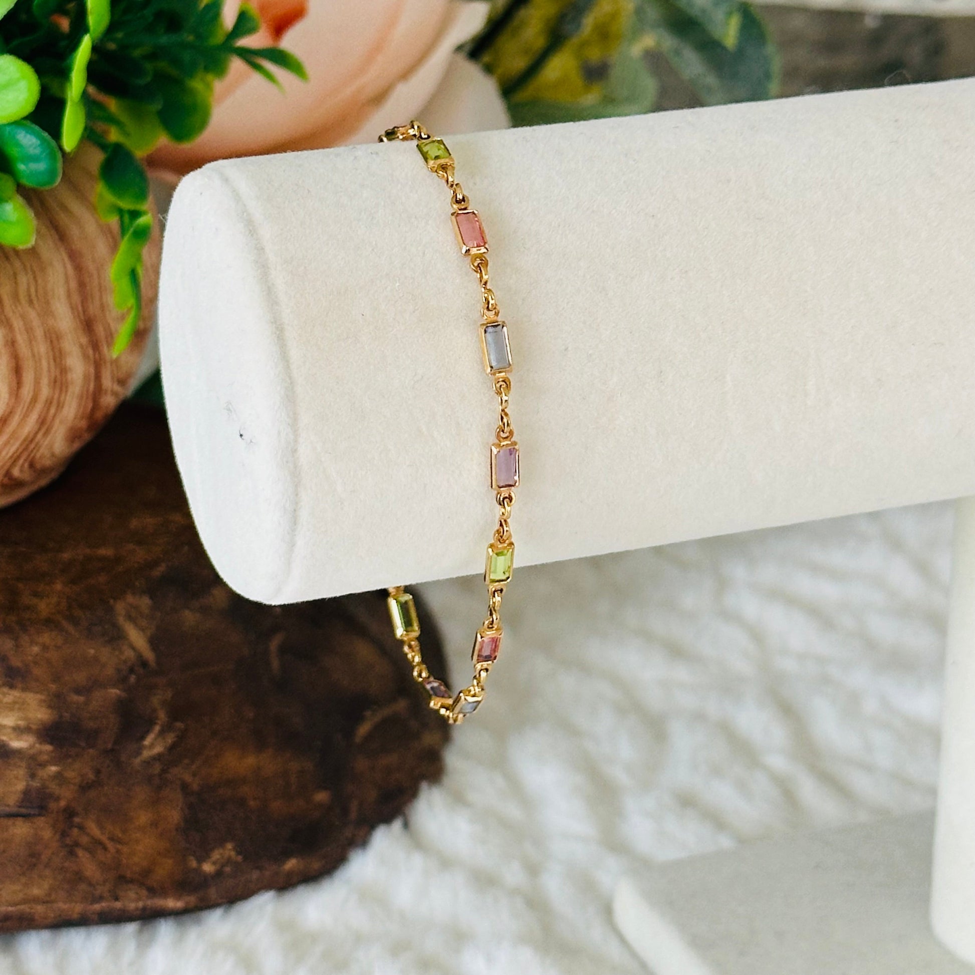 Isabella MultiColor CZ Stone Bracelet-Lydieannejewelry