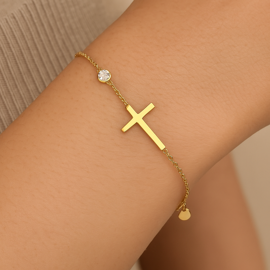 Spiritual Charm Gold Bracelet-Lydieannejewelry