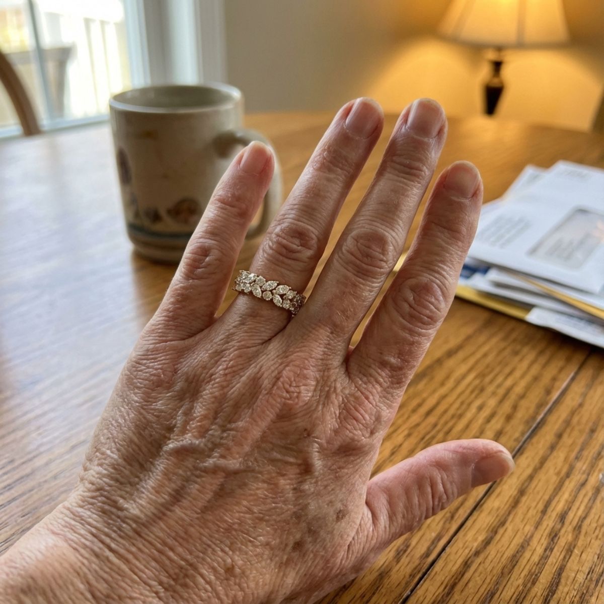 Vintage Bright Golden Ring