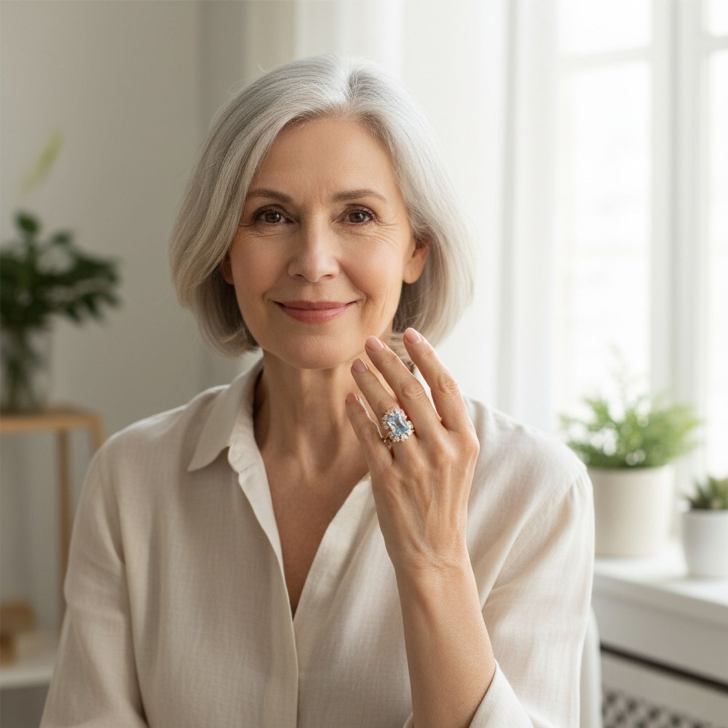 Dazzling Zircon Ring