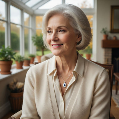 Luxury Sapphire & Diamond Pendant Necklace