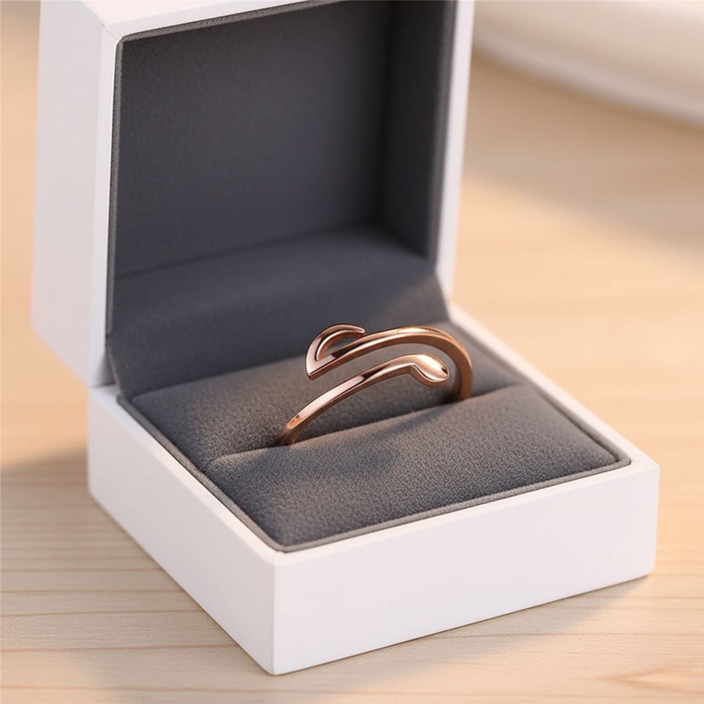 Elegant Adjustable Music Note Ring