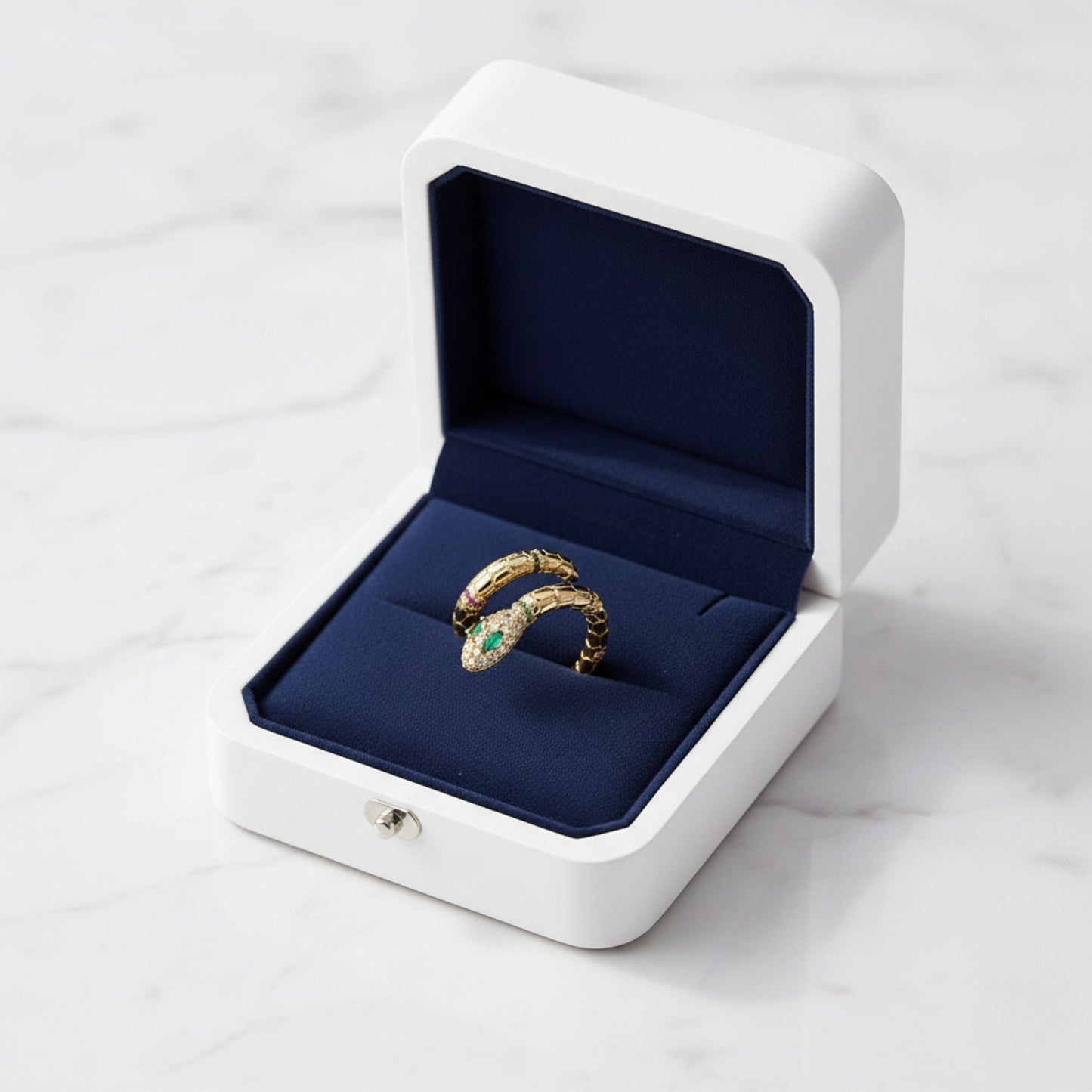 Vintage Gold Snake Ring