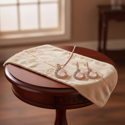 Elegant Peacock Crystal Jewelry Set