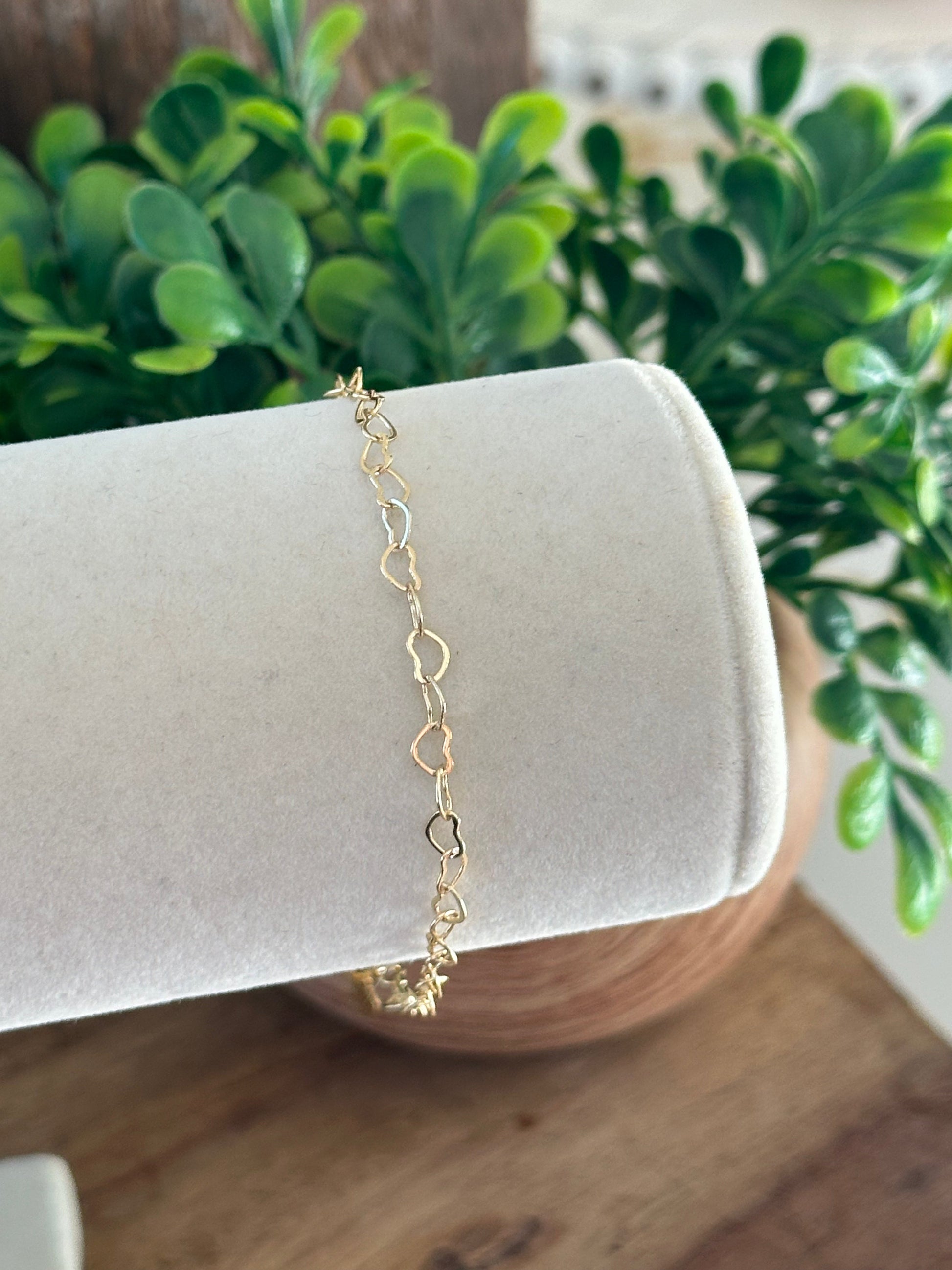 Mea Heart Links Bracelet-Lydieannejewelry