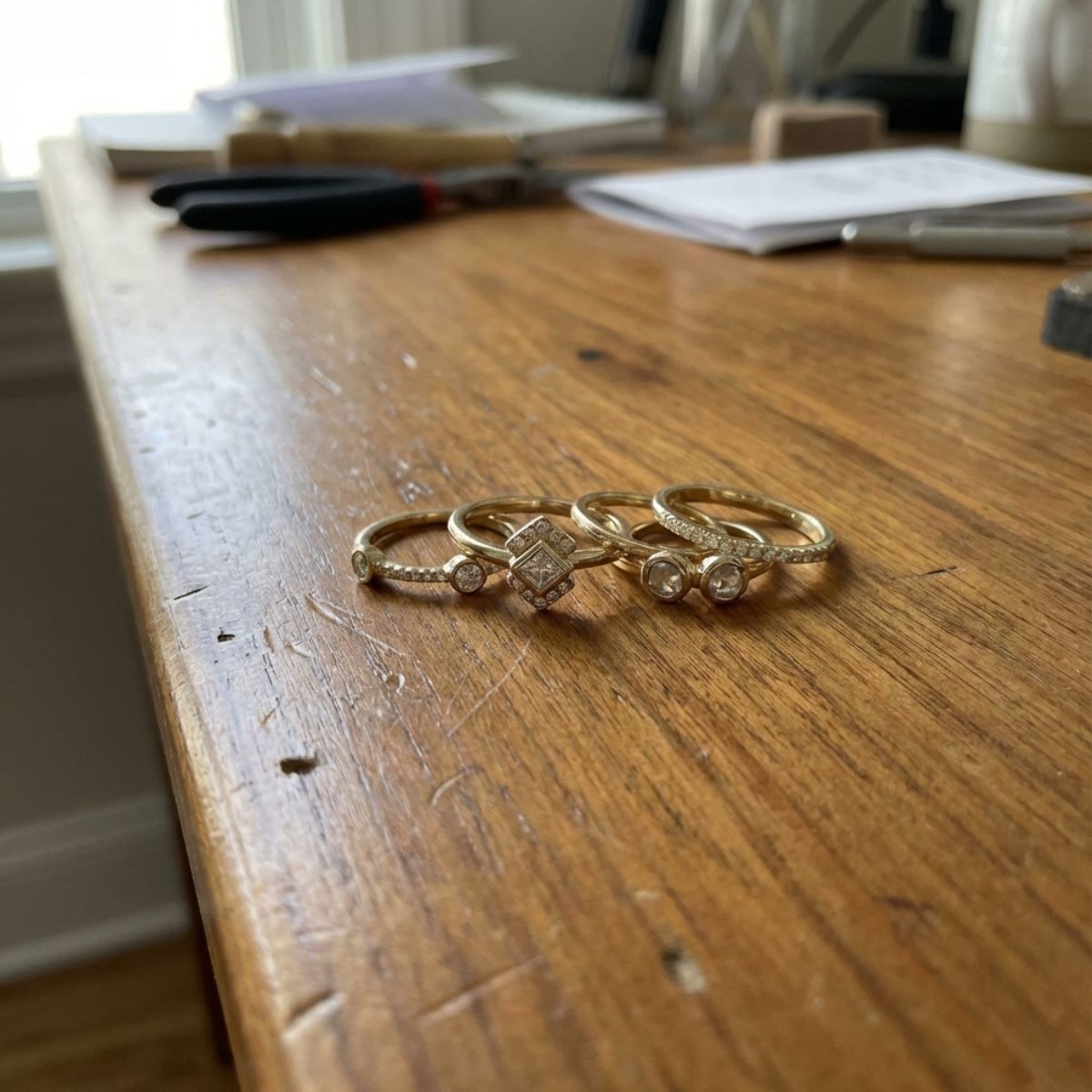 Vintage Elegant Ring Set