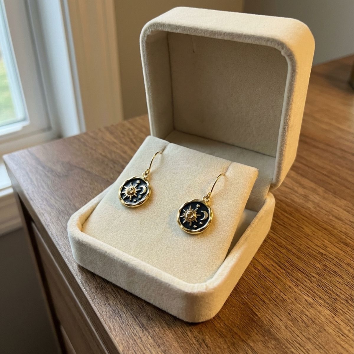 Sun & Moon Boho Earrings