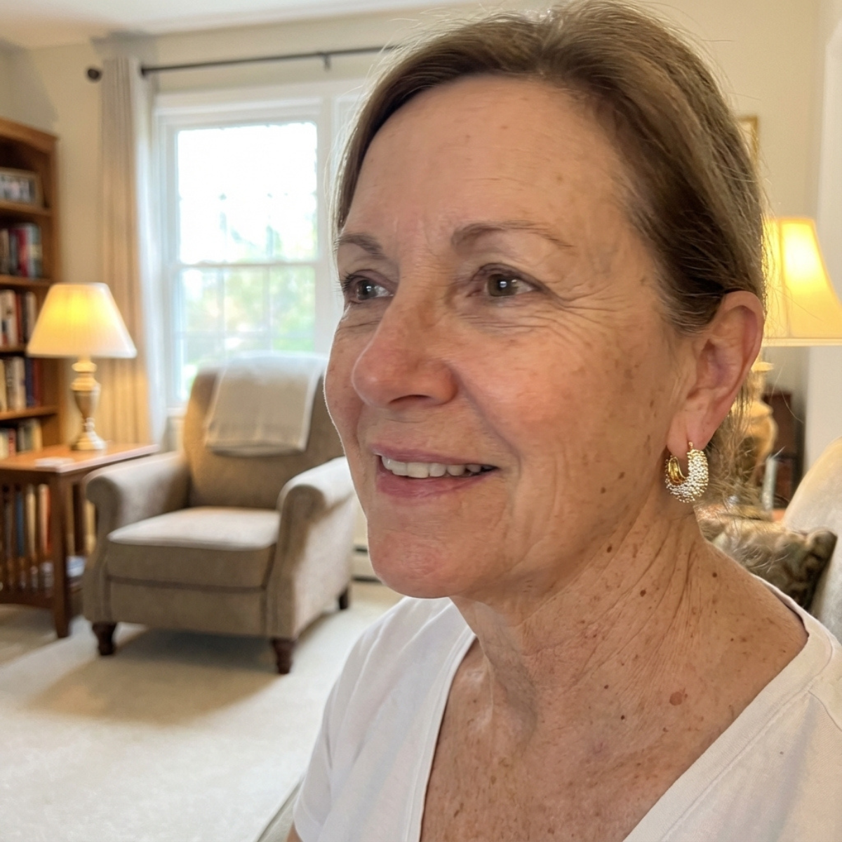 Vintage Crystal Pave Gold Hoop Earrings