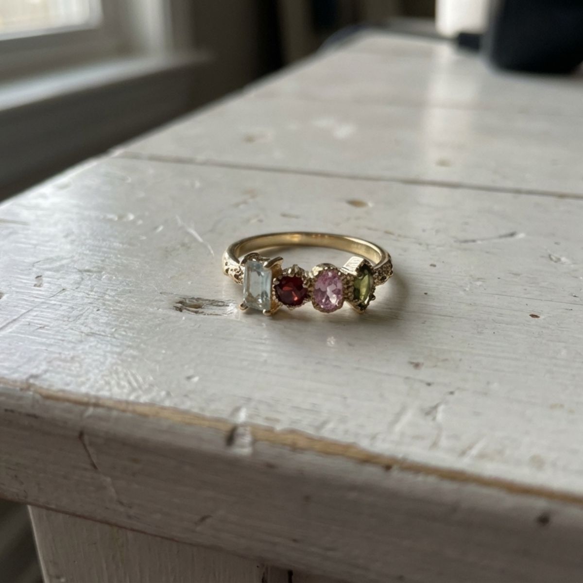 Vintage Gold Floral Ring
