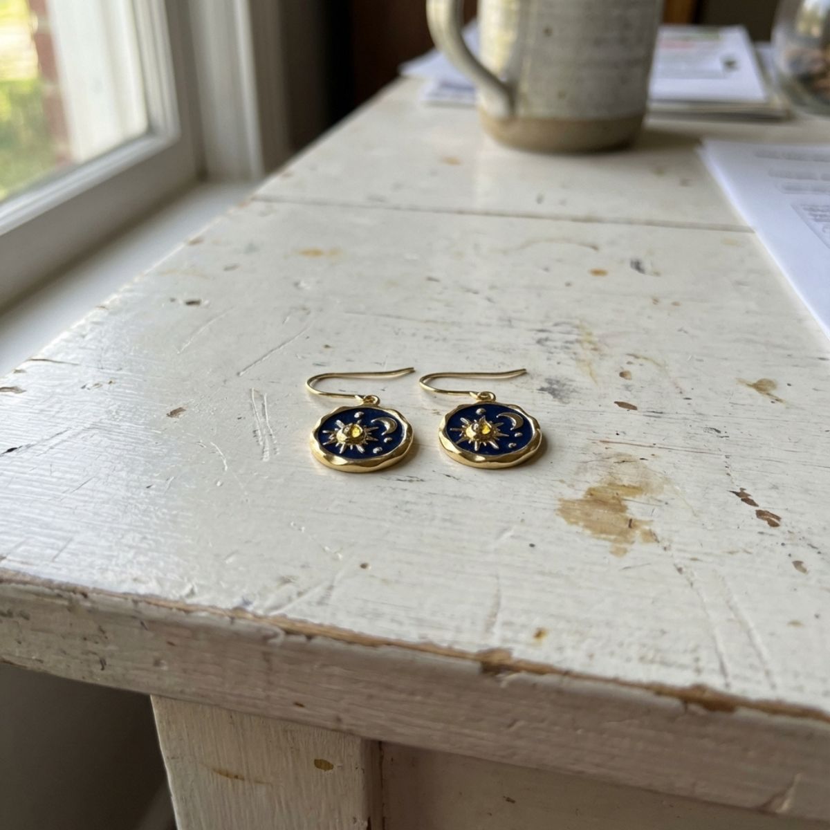 Sun & Moon Boho Earrings