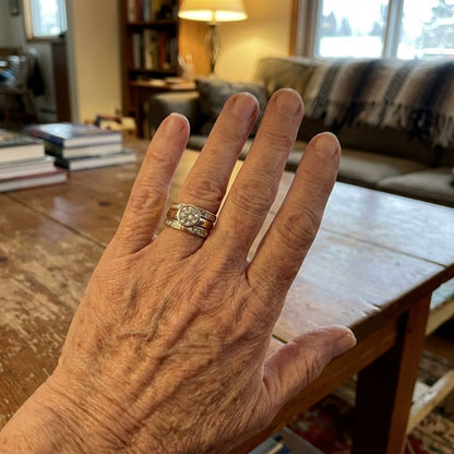 Vintage Layered Glass Ring