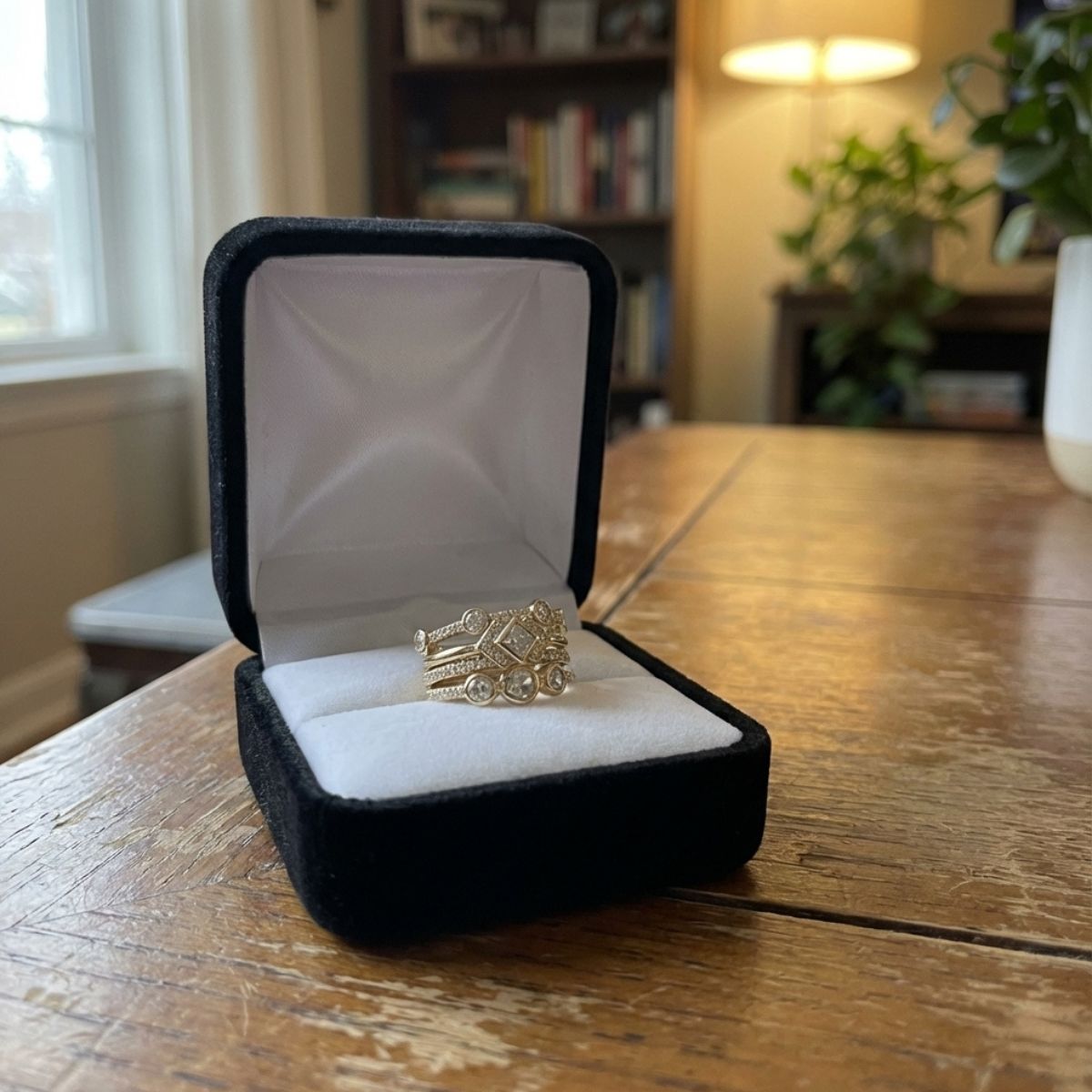 Vintage Elegant Ring Set