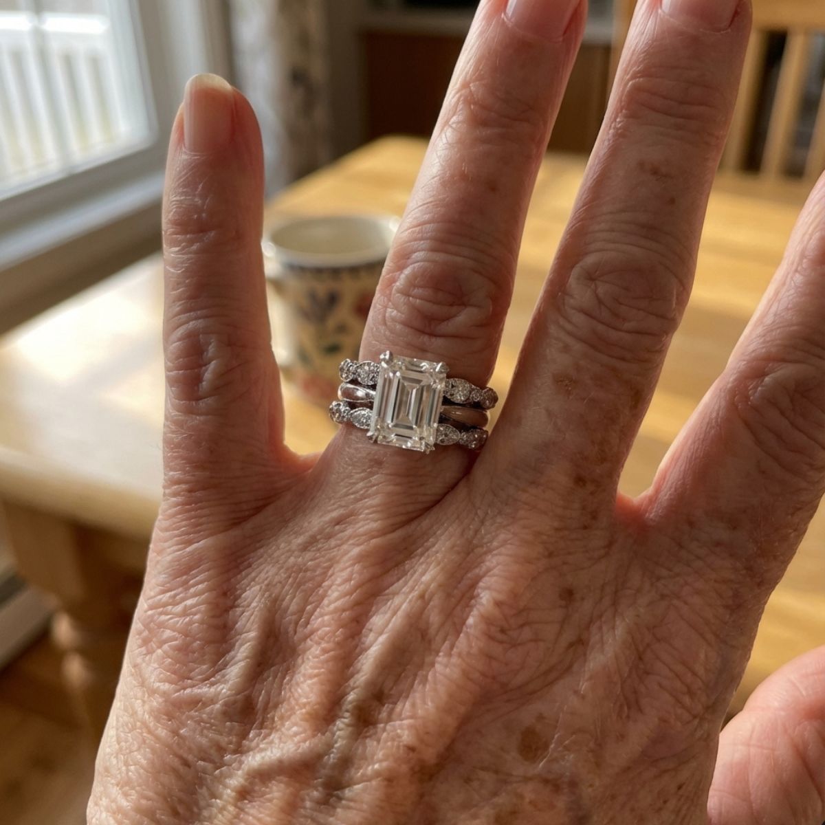 Vintage Silver Bright Layer Ring