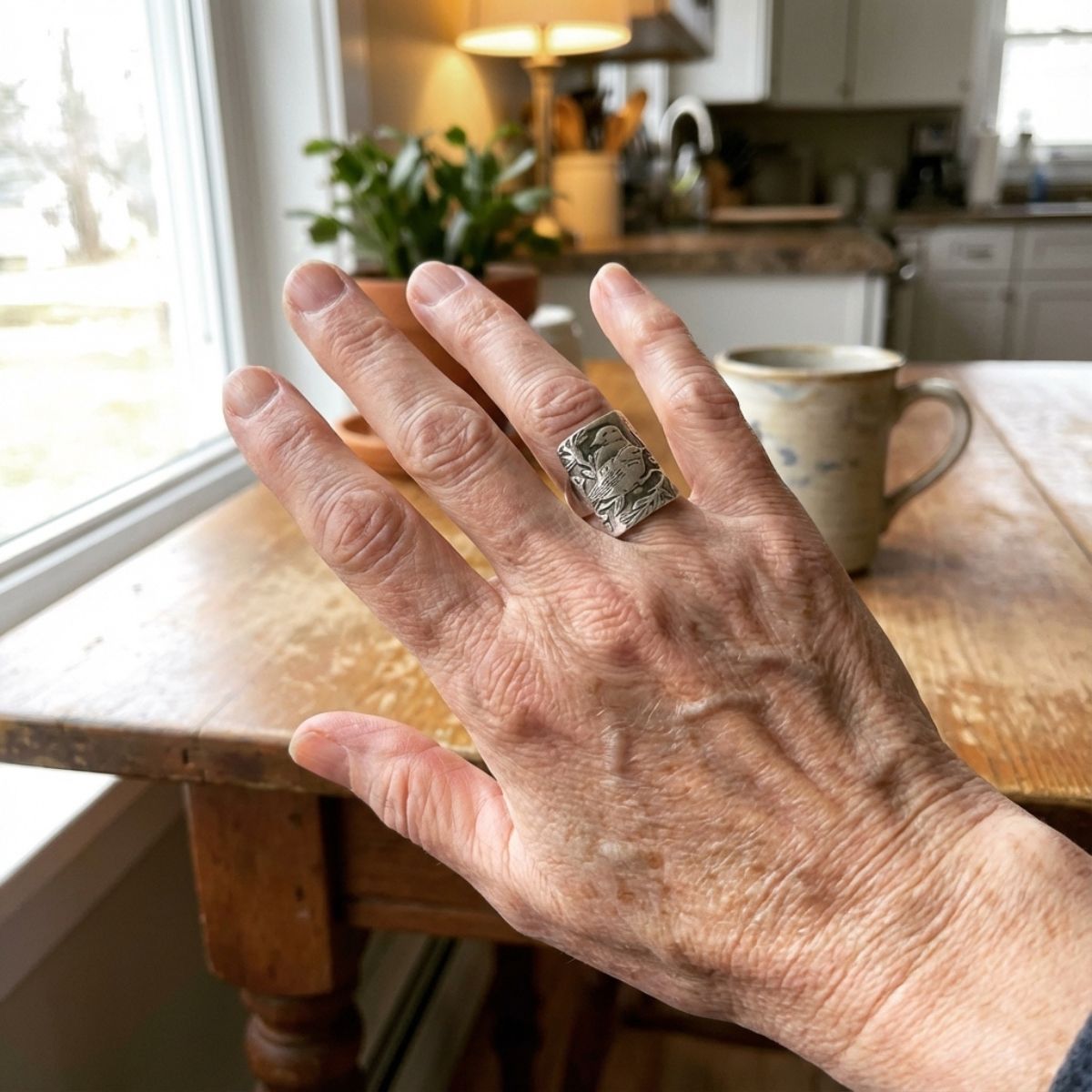 Vintage Lovebirds Ring