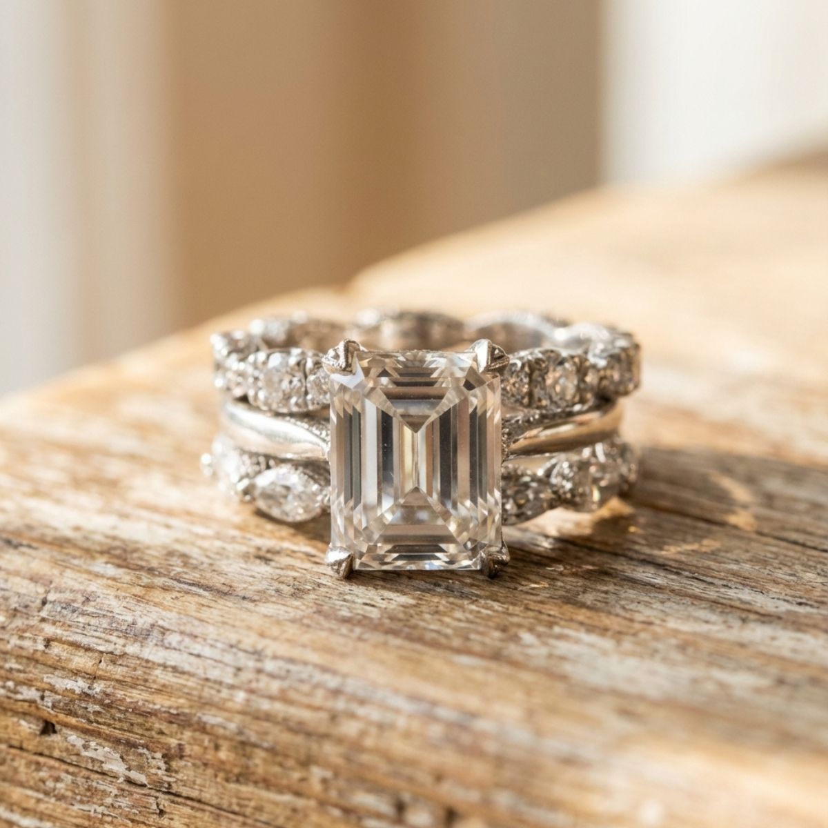 Vintage Silver Bright Layer Ring