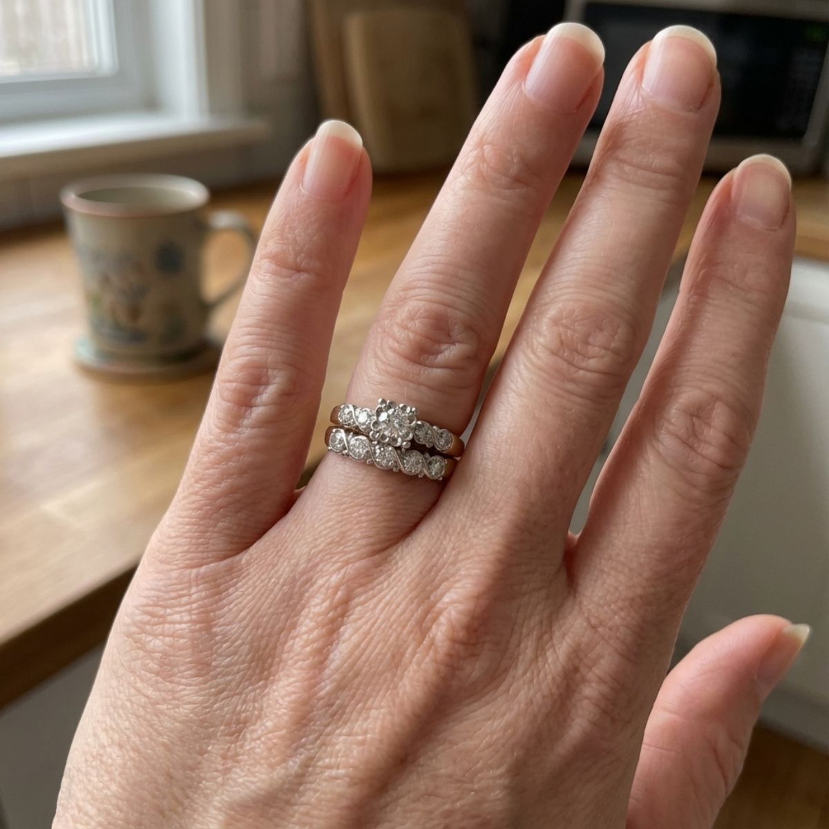 Vintage Sparkling Gold Ring