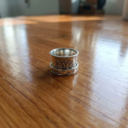 Tree of Life Spinner Meditation Ring