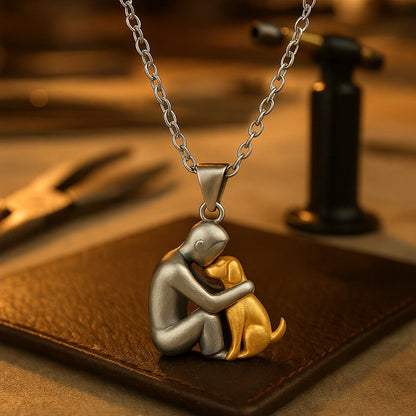 Hug Pendant Necklace Dog