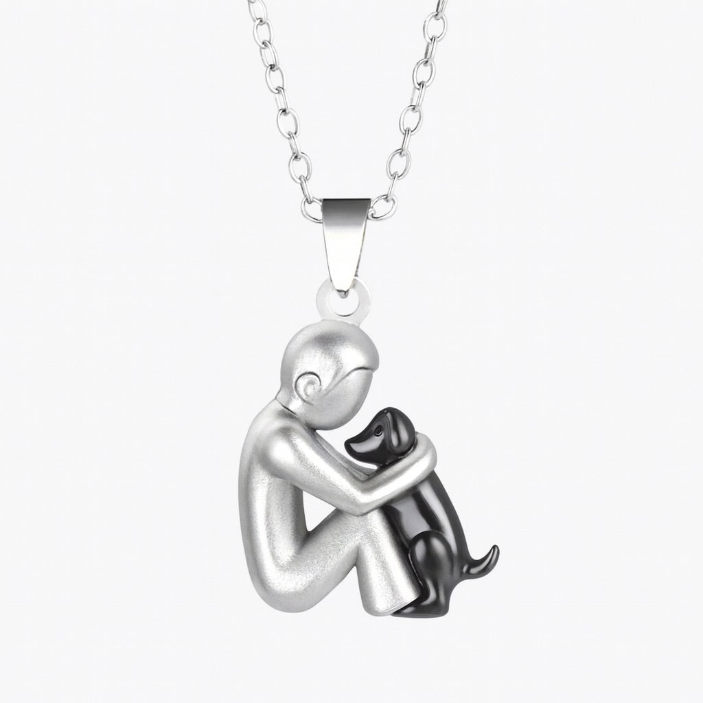 Hug Pendant Necklace Dog