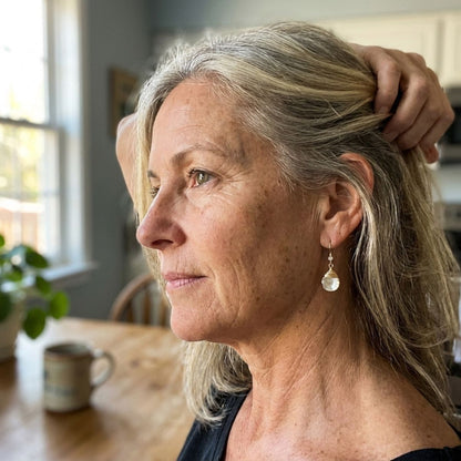 Vintage Barroque Pearl Drop Earrings