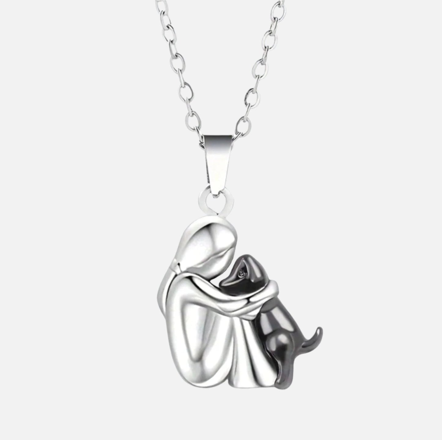 Hug Pendant Necklace Dog