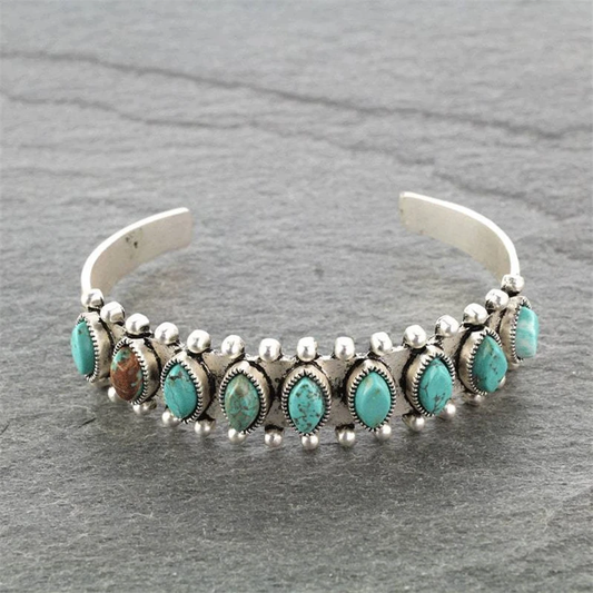 Vintage Turquoise Stone Bracelet-Lydieannejewelry