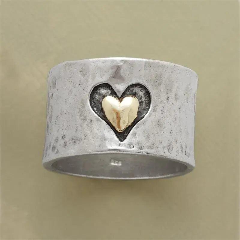 Vintage Heart Ring-Mialla Jewelry