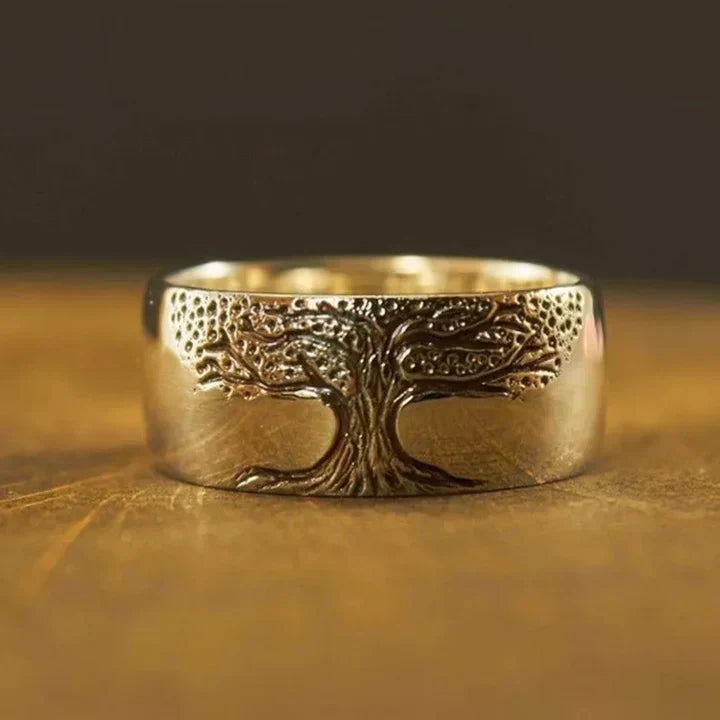 Vintage Golden Tree of Life Ring-Lydieannejewelry