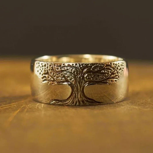 Vintage Golden Tree of Life Ring-Lydieannejewelry