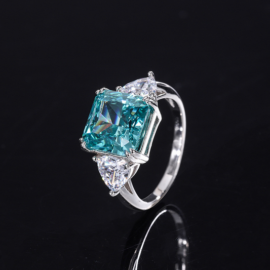 Vintage Turquoise Crystal Ring-Lydieannejewelry