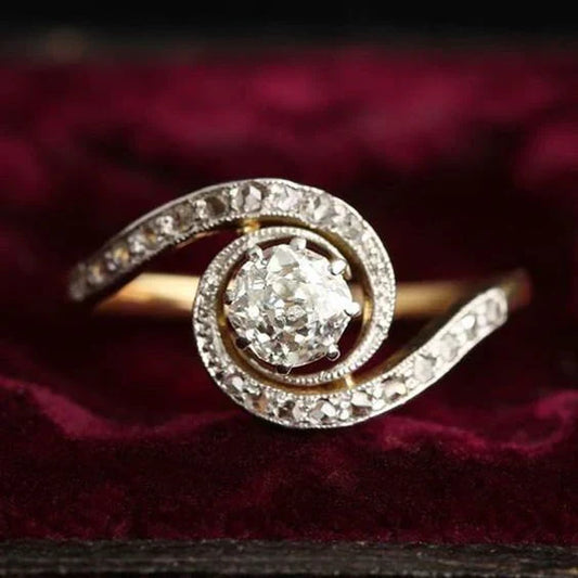 Vintage Wavy Bright Ring-Lydieannejewelry