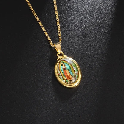 Spiritual Gold Virgin Mary Necklace-Lydieannejewelry