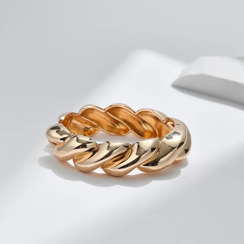 Vintage Gold Twisted Adjustable Bracelet-Lydieannejewelry